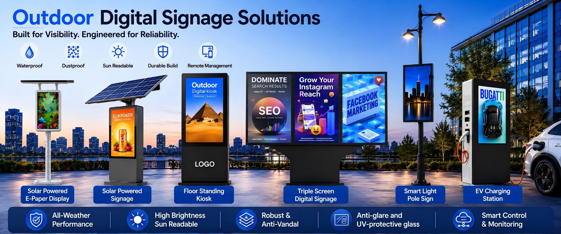 Indoor LCD Digital Signage