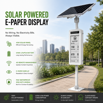 Solar Powered Outdoor E-Paper Display