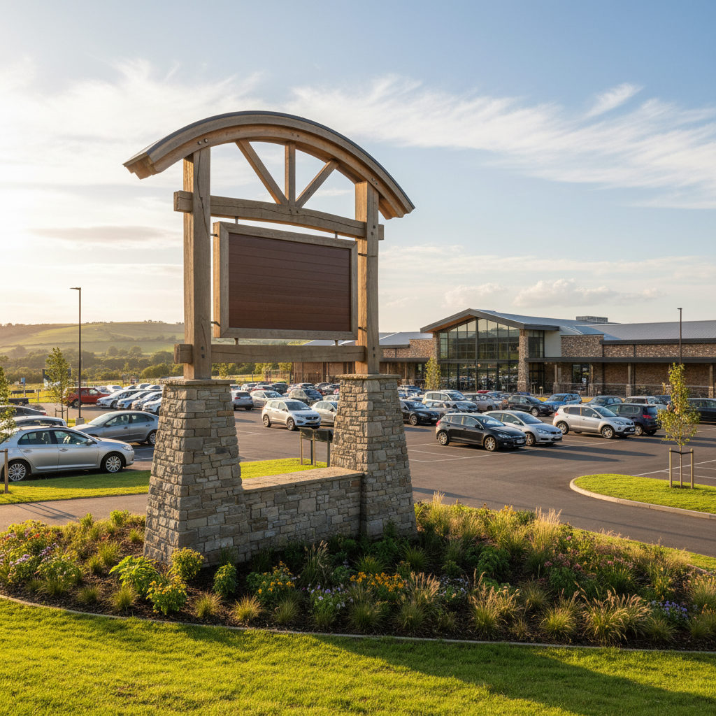 Outdoor Sign For Large Supermarkets