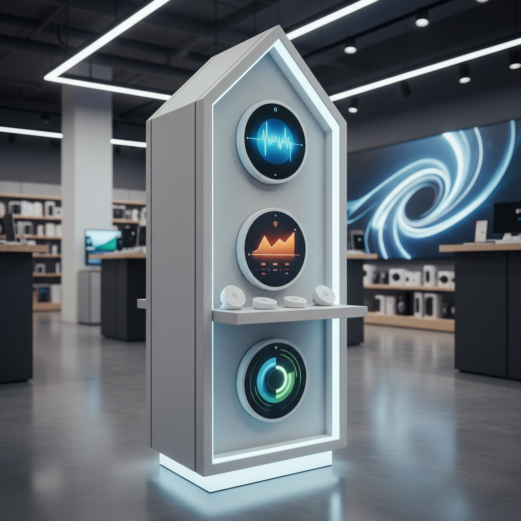 Display Standee For Smart Home Thermostats