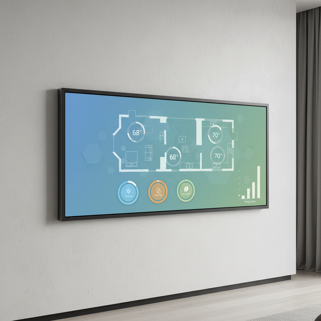 Monitor Screen Wide For Smart Home Thermostats