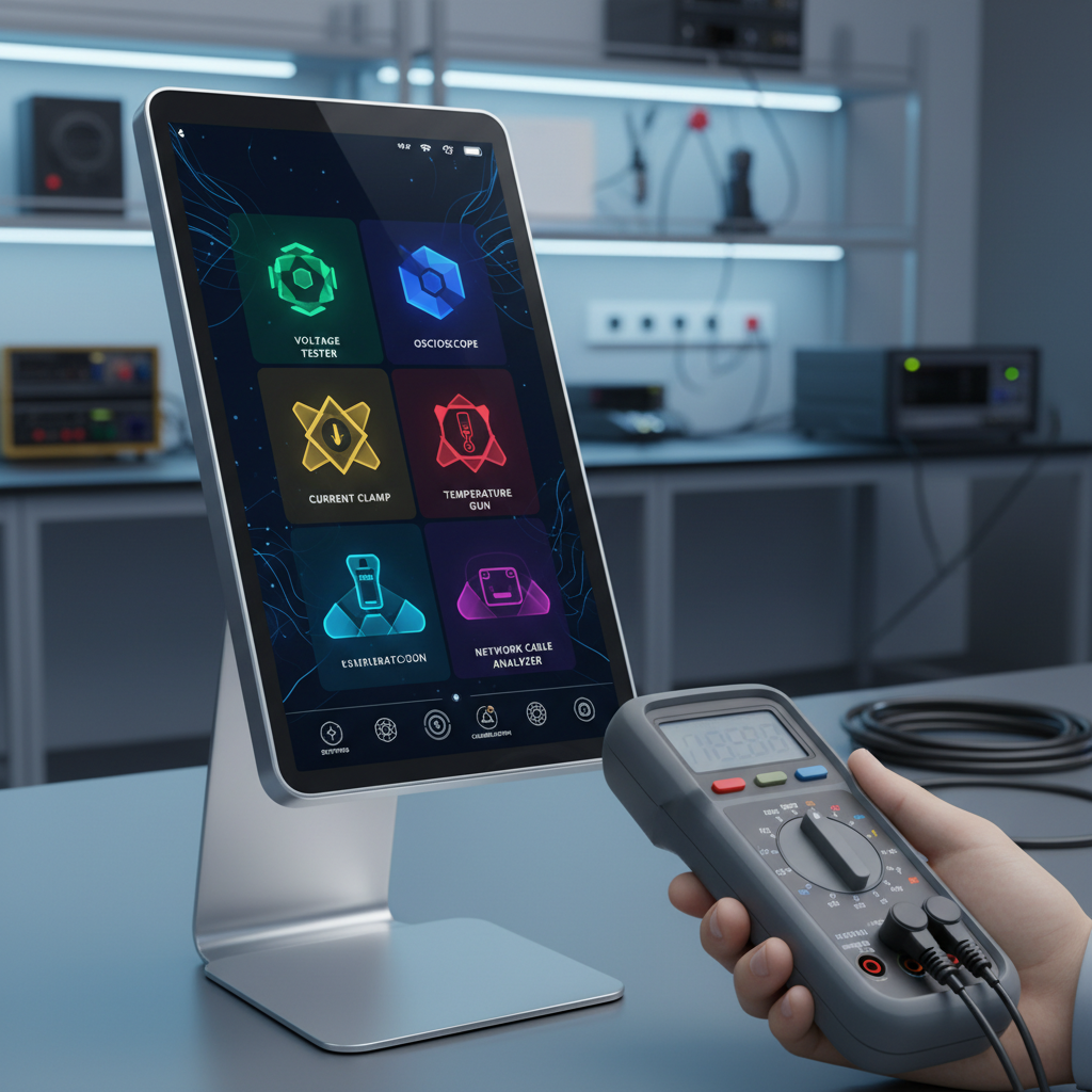Digital Menuboard For Handheld Testing Instruments