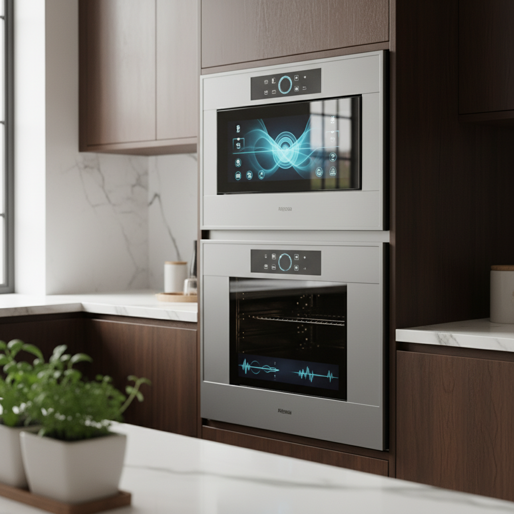 Curved Screen For Kitchen Appliance Controls