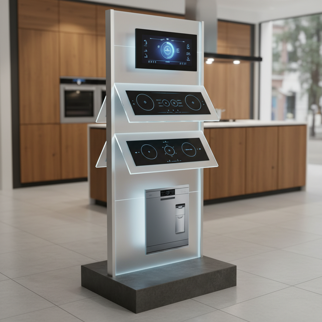 Display Standee For Kitchen Appliance Controls
