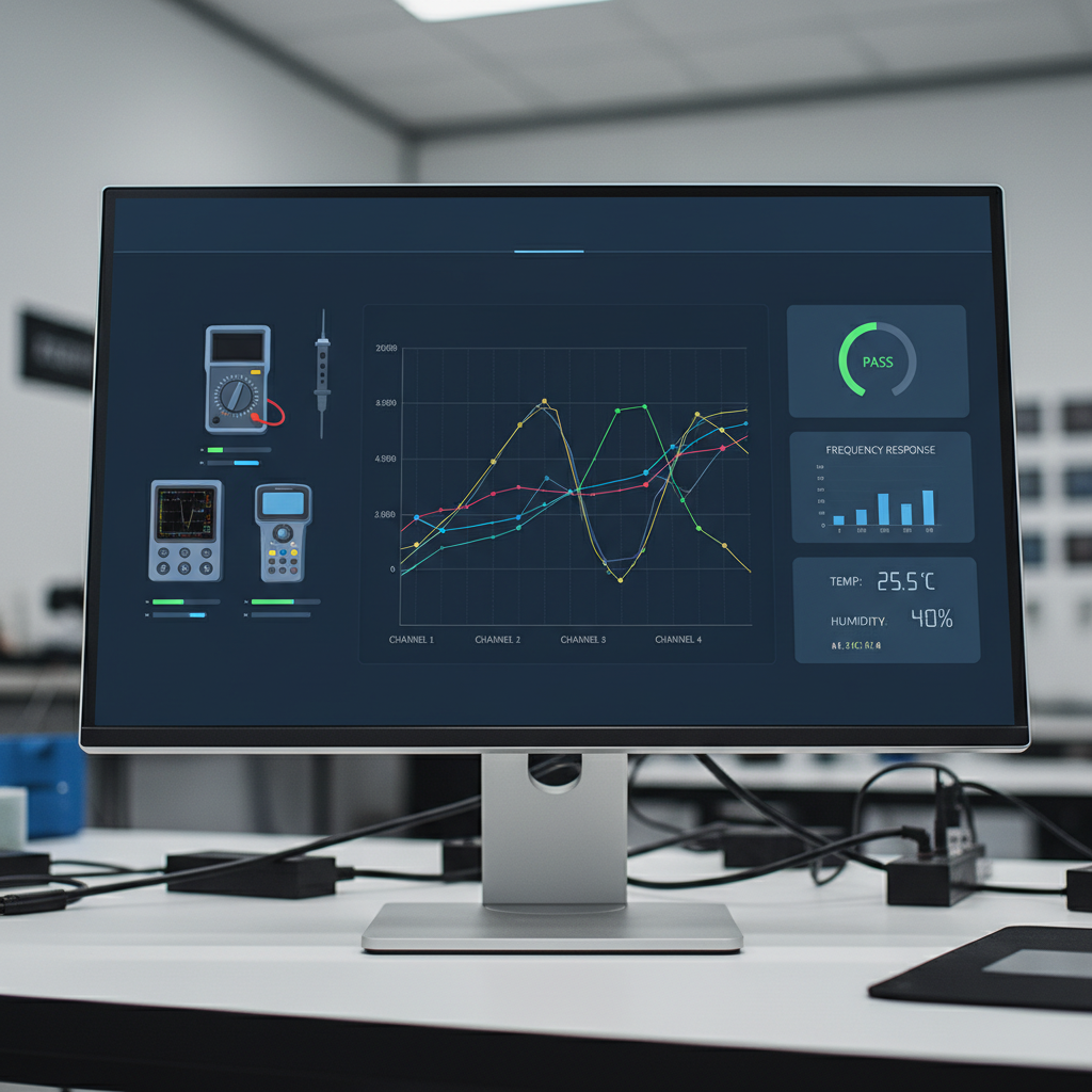 Desktop Screen Monitor For Handheld Testing Instruments