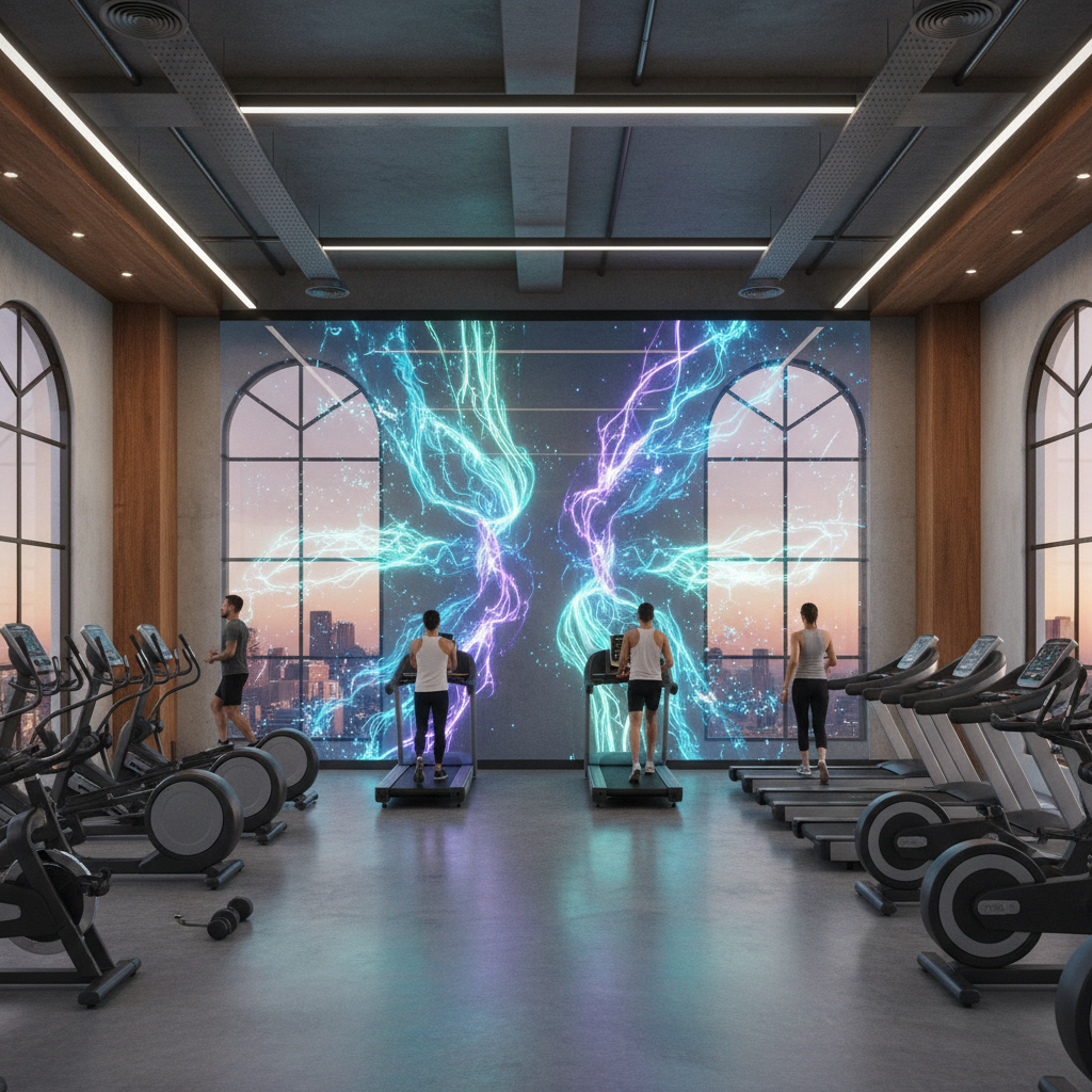 Led Film Screen For Gym And Fitness Equipment