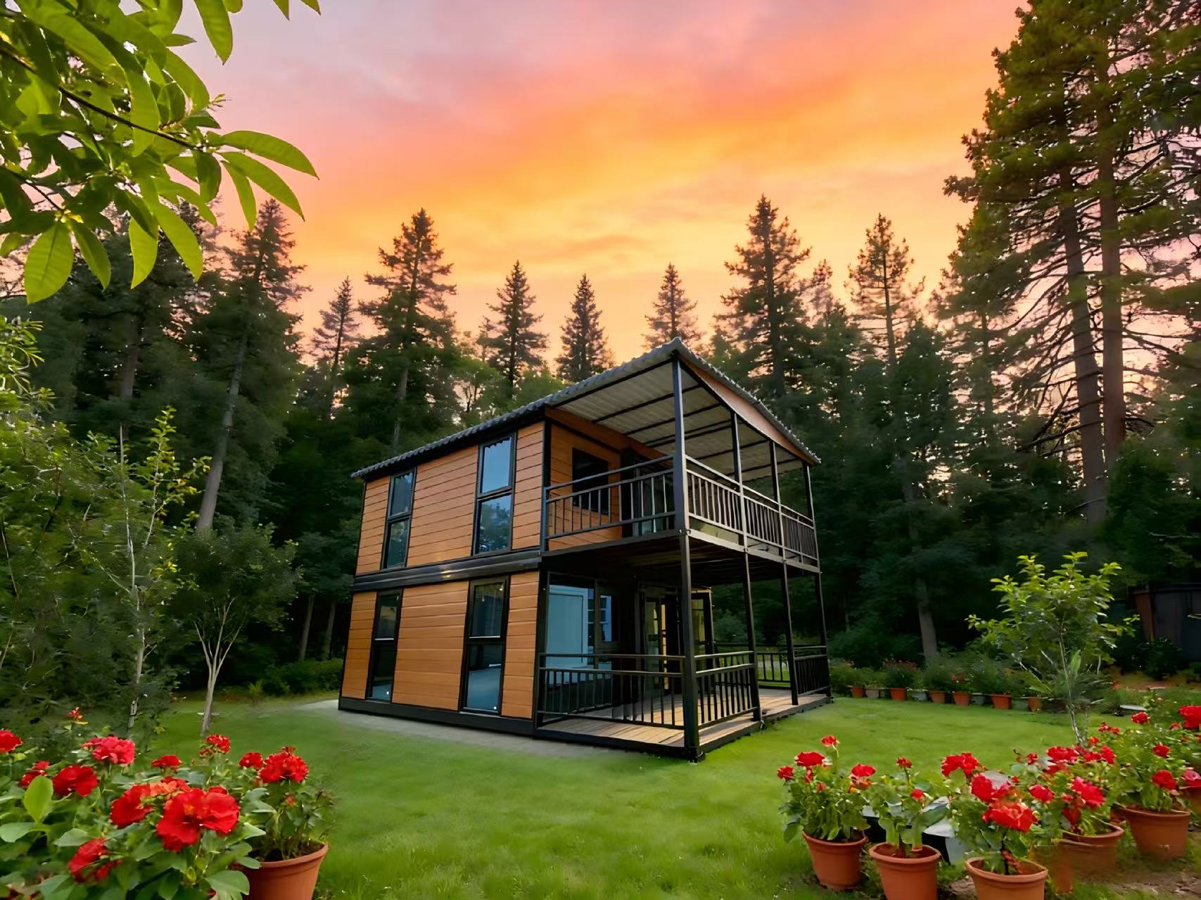 Two-story Bi-wing Expandable House