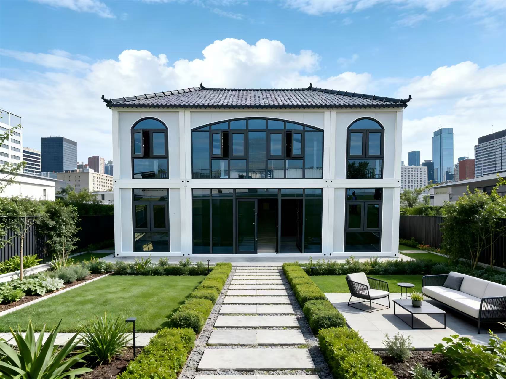 Two-story Flat-pack Container House: A Blend of Modular Efficiency and Practical Aesthetics