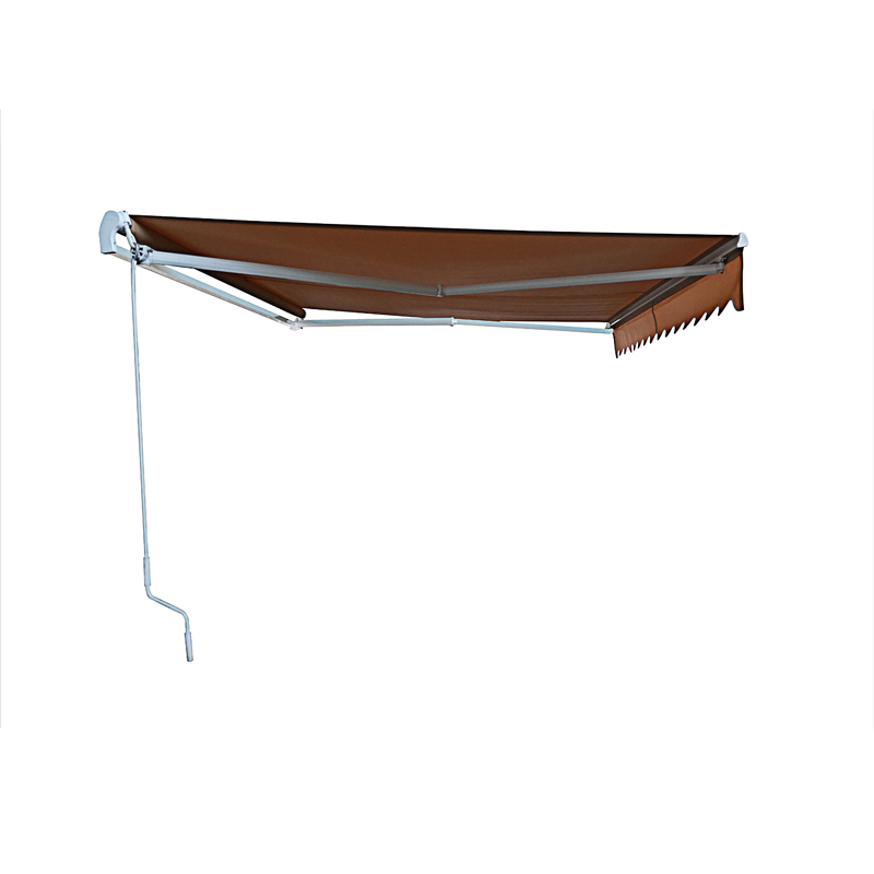 Electric garden awning with aluminum frame for residential and commercial use