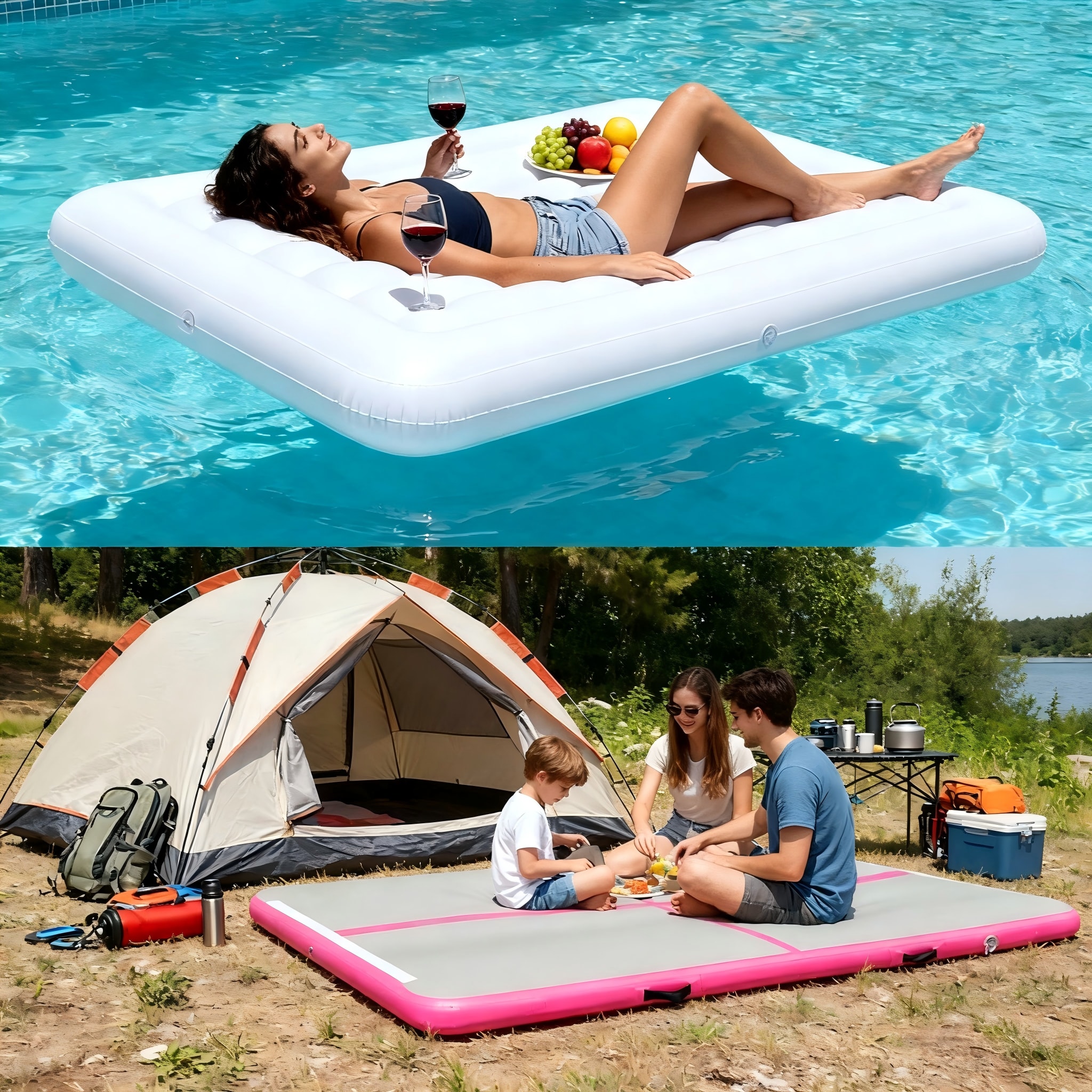Air Mattress with Built in Pump detail (1)
