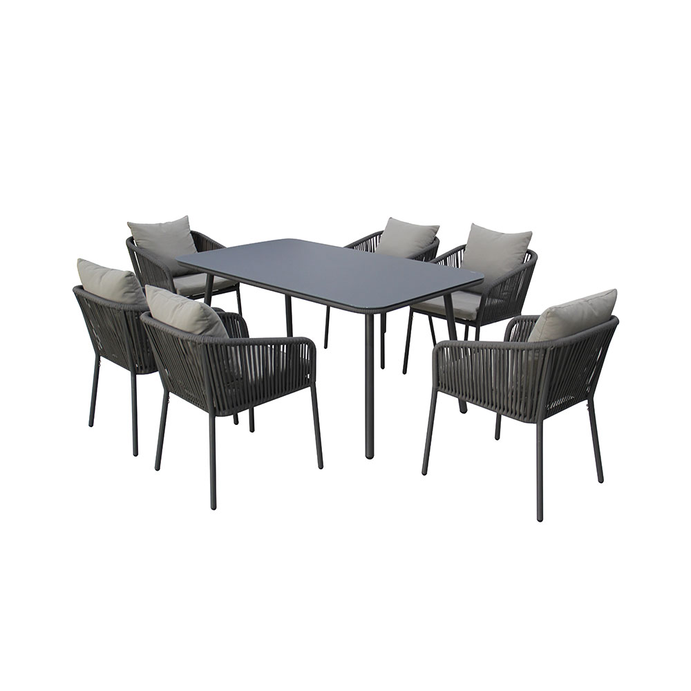 Aluminum Outdoor Patio Furniture Set with Coffee Table