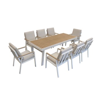 Aluminum Outdoor Patio Furniture Set with Coffee Table