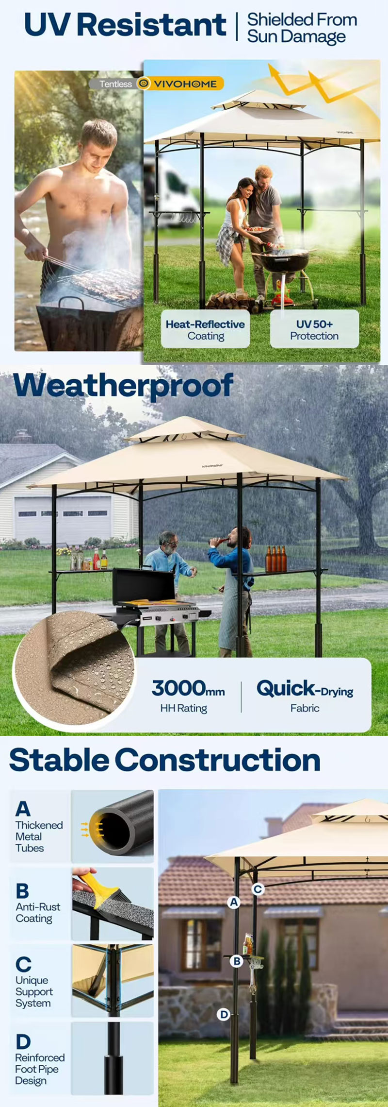 Grill Gazebo Outdoor BBQ Patio detail (1)