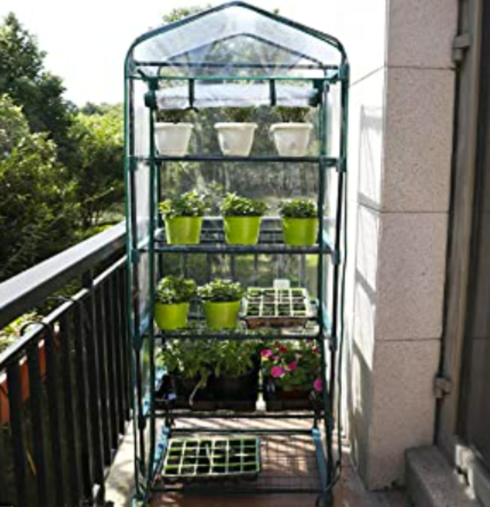 Indoor & Outdoor Mini Greenhouse with PVC Cover detail (3)