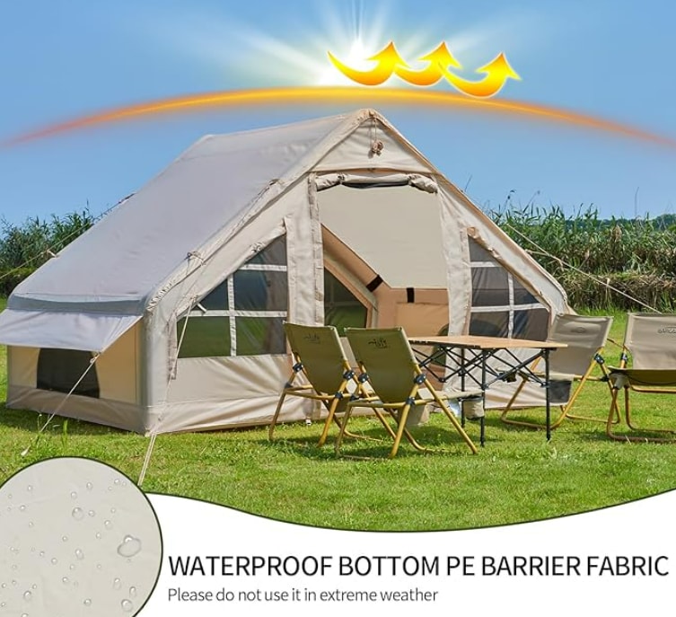 Inflatable Tent with Pump Instant Glamping Camping Tents detail (3)