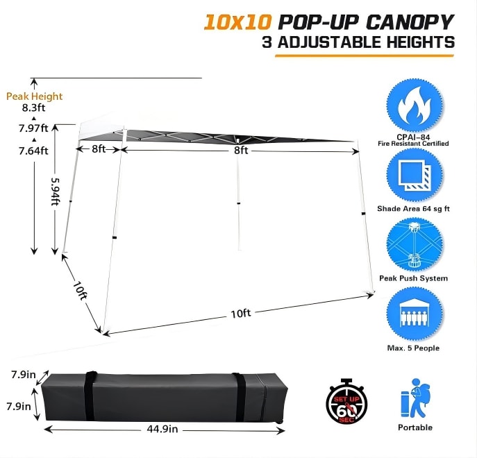 Pop Up Folding Tent Waterproof detail (2)