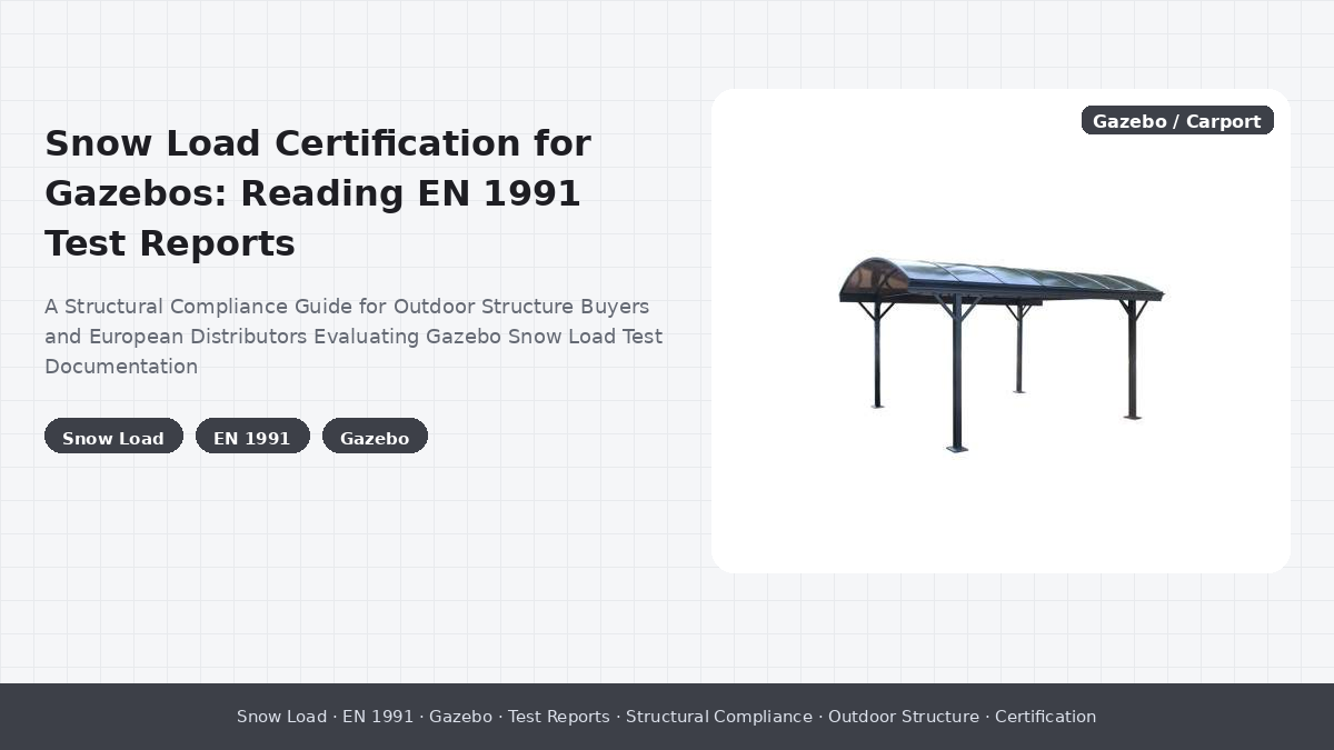 Snow Load Certification for Gazebos: Reading EN 1991 Test Reports