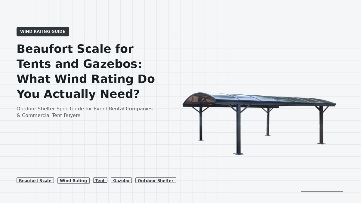 Beaufort Scale for Tents and Gazebos: What Wind Rating Do You Actually Need?