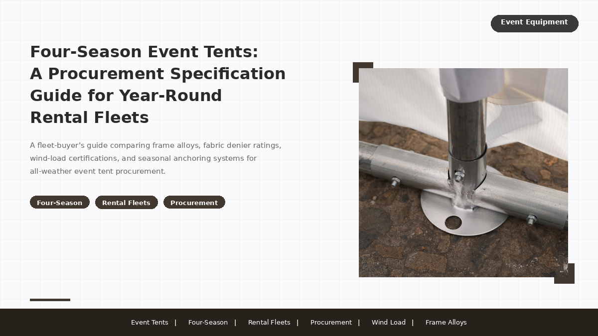 Four-Season Event Tents: A Procurement Specification Guide for Year-Round Rental Fleets