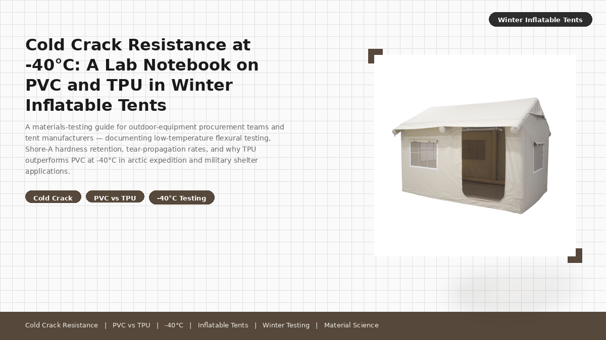 Cold Crack Resistance at -40°C: A Lab Notebook on PVC and TPU in Winter Inflatable Tents
