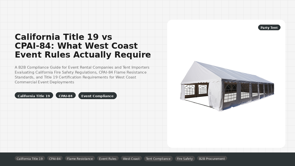 California Title 19 vs CPAI-84: What West Coast Event Rules Actually Require
