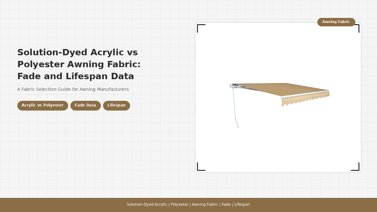 Solution-Dyed Acrylic vs Polyester Awning Fabric: Fade and Lifespan Data