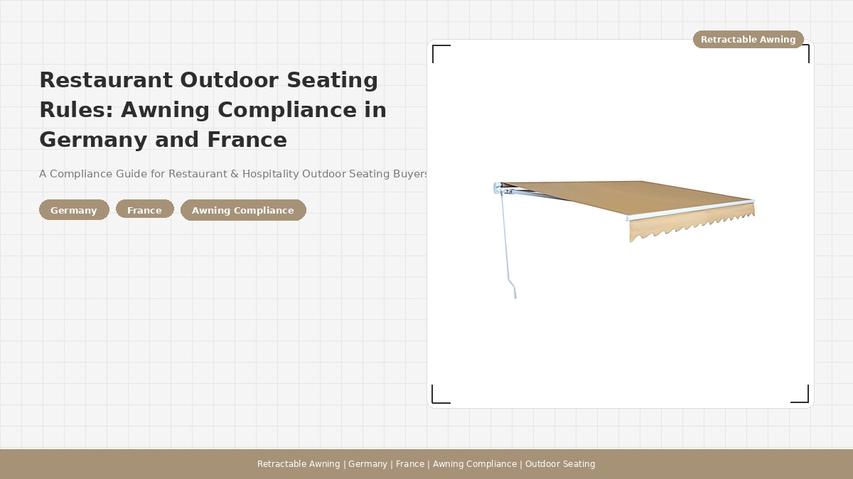 Restaurant Outdoor Seating Rules: Awning Compliance in Germany and France