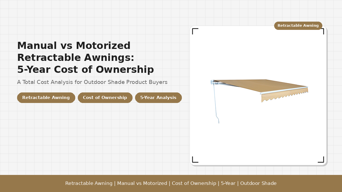 Manual vs Motorized Retractable Awnings: 5-Year Cost of Ownership