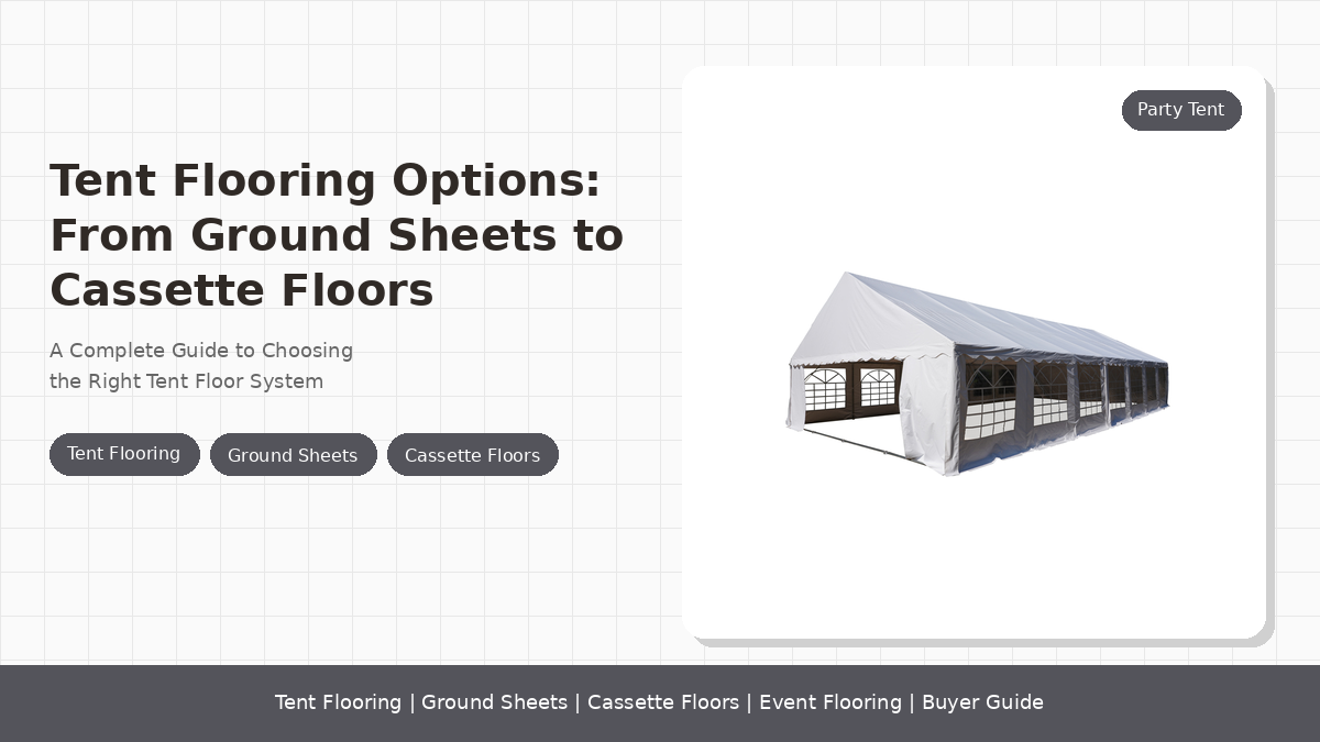 Tent Flooring Options: From Ground Sheets to Cassette Floors