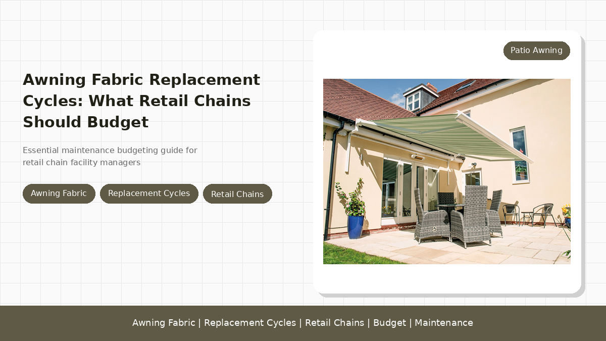 Awning Fabric Replacement Cycles: What Retail Chains Should Budget