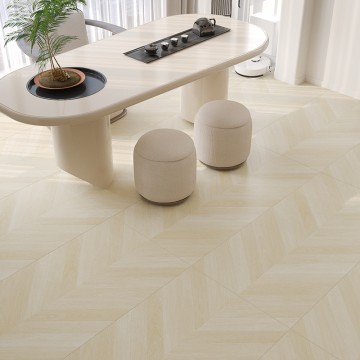 White Maple MY612H001 Wood Grain Texture Tile (Fish bone grain)
