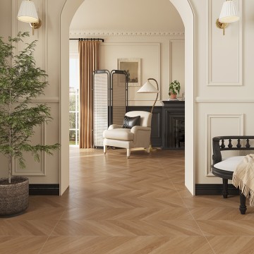 Begonia MY612H005 Wood Grain Texture Tile (Fish bone grain)