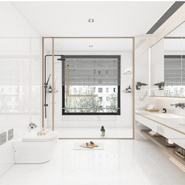 Carrelage parent-enfant Milan White TF612L001 à émail antidérapant