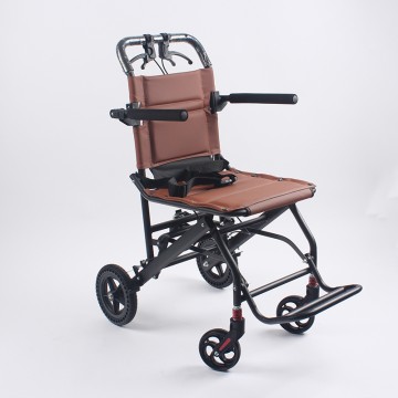 Foldable Iron Travel Wheelchair for Airplane Mobility