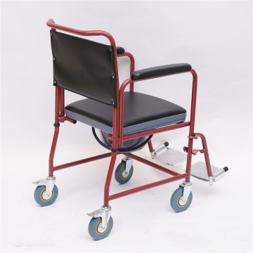 Mobile Commode Wheelchair for Elderly & Disabled