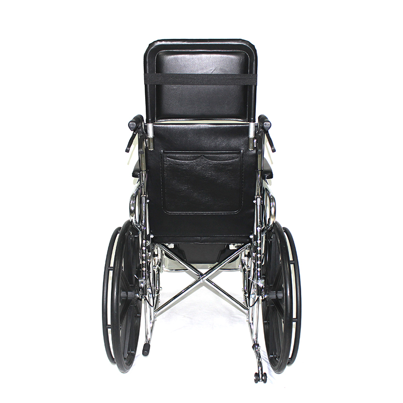Medical Reclining Commode Wheelchair ...