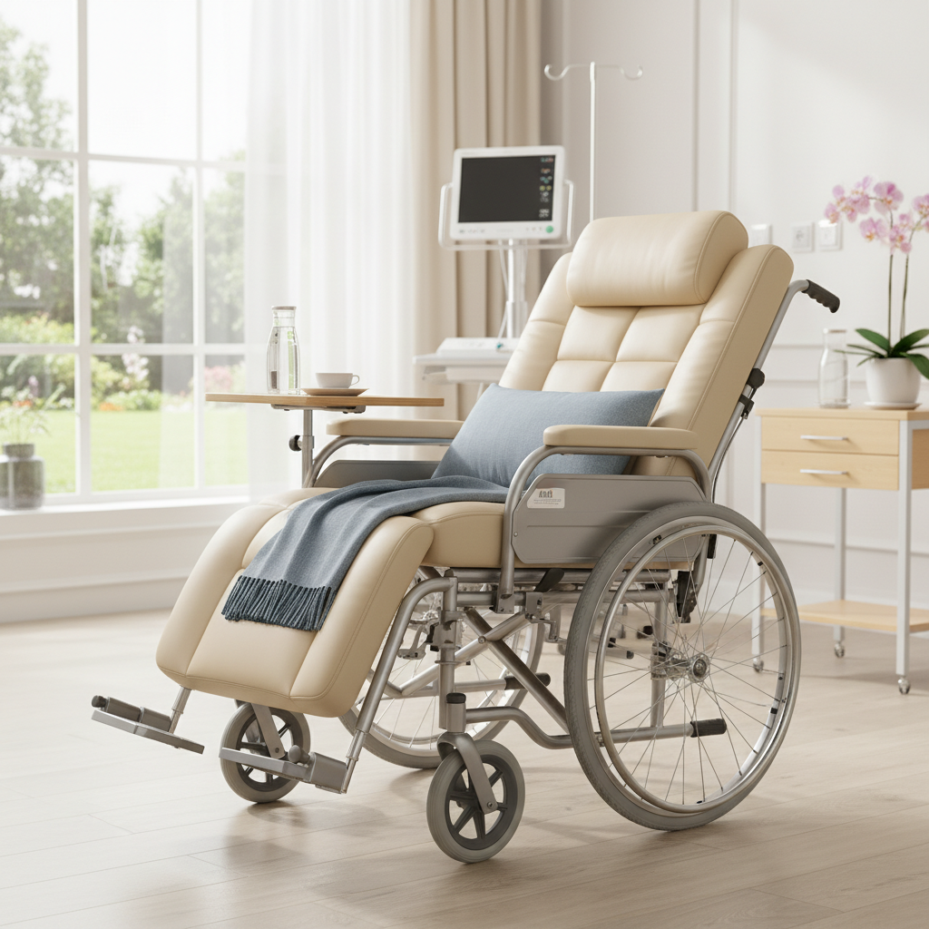 Semi-Reclining Wheelchair For Private Hospitals