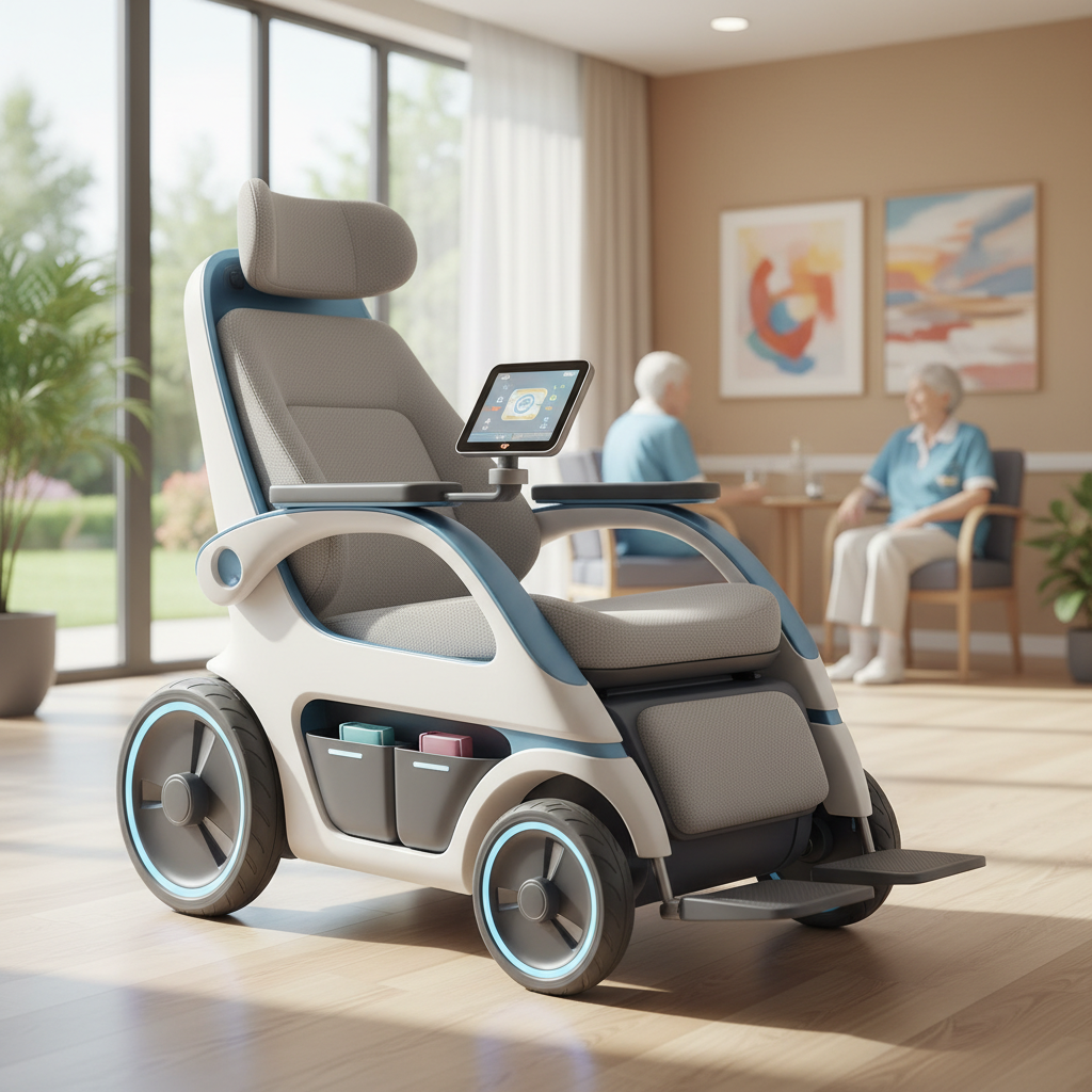 Mobile Wheelchair For Nursing Home Facilities