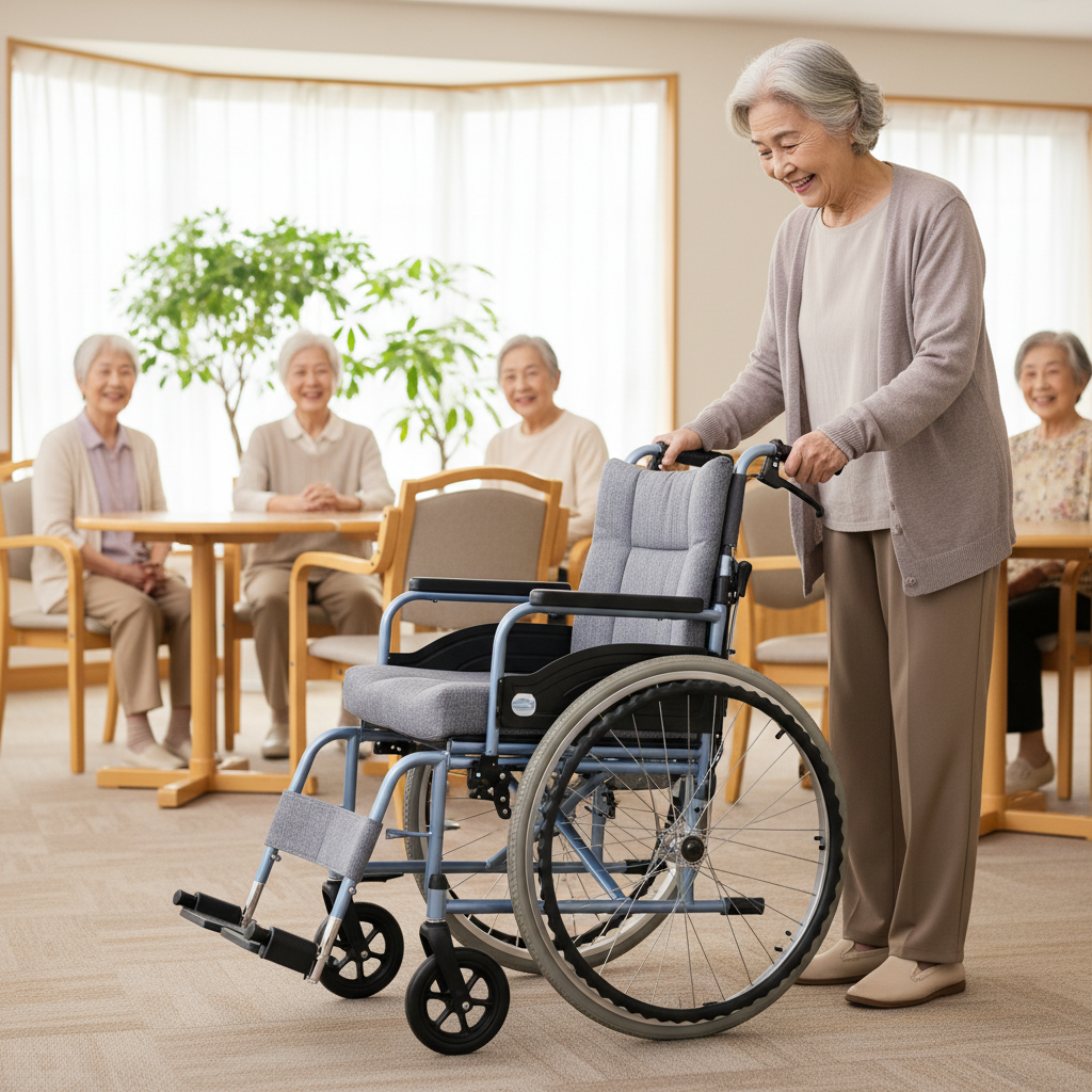 Colapable Wheelchair For Elderly Community Daycare