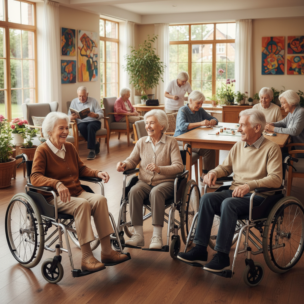 Disabilty Wheelchair For Elderly Community Daycare