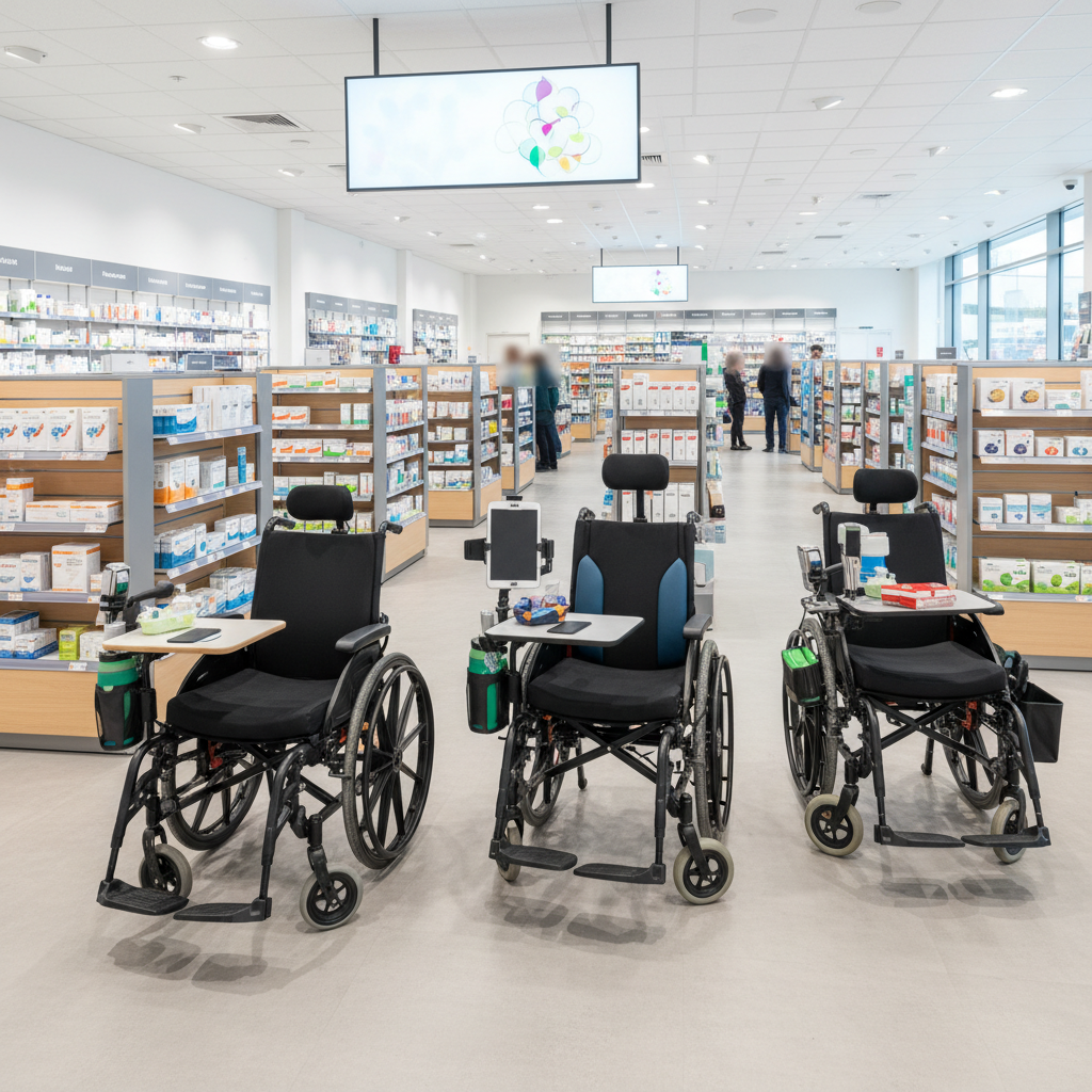 Wheelchair Acessories For Pharmaceutical Retail Chains