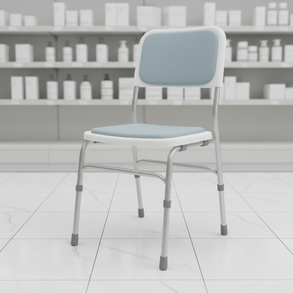Foldable Bath Chair For Pharmaceutical Retail Chains