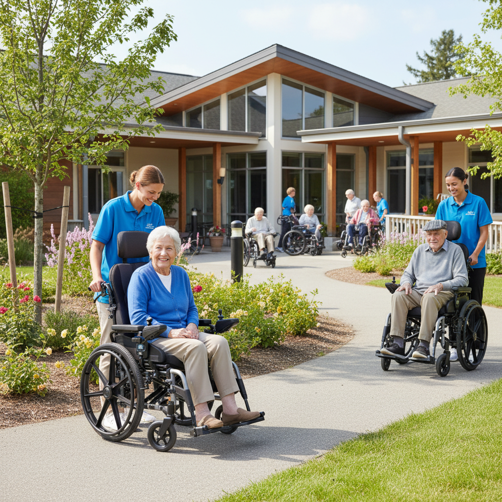 Safety Wheelchair For Elderly Community Daycare