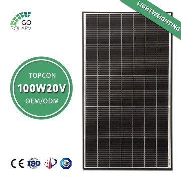 د خوب لړۍ سولر پینلونه 100W 20V TOPCON مونوکریسټالین