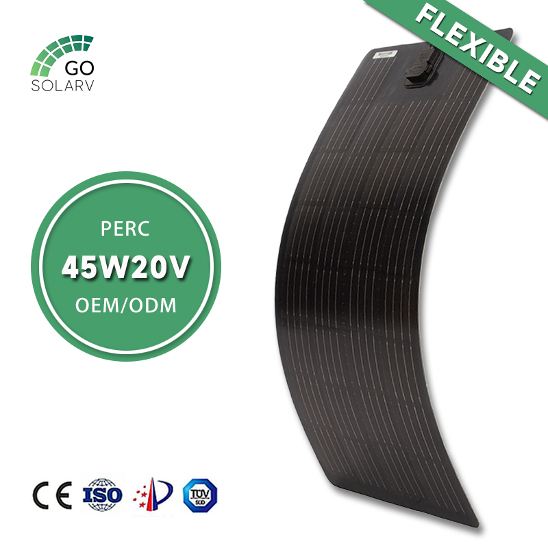 Fleksibilna sončna plošča 45W 20V PERC – lahka in trpežna 260303-2