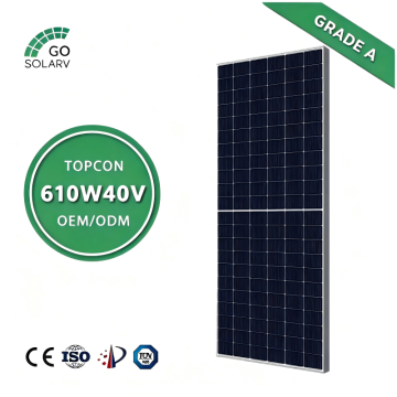 N-Type TOPCon PV Module for Residential & Commercial Use 610W40V