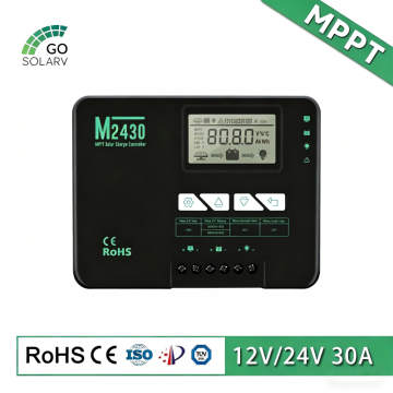 12/24V 30A MPPT Solar Charge Regulator for RV Camper, Yacht Marine and Off-Grid Battery System