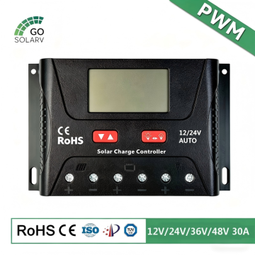 12/24V/36V/48V 30A PWM Solar Charge Regulator for RV Camper, Yacht Marine and Off-Grid Battery System-1-1-1