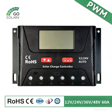 12/24V/36V/48V 60A PWM Solar Charge Regulator for RV Camper, Yacht Marine and Off-Grid Battery System-1
