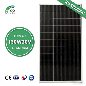 130W 20V Efficient RV Solar Panel for Camper Van, Trailer, Marine & Off-Grid Living-6
